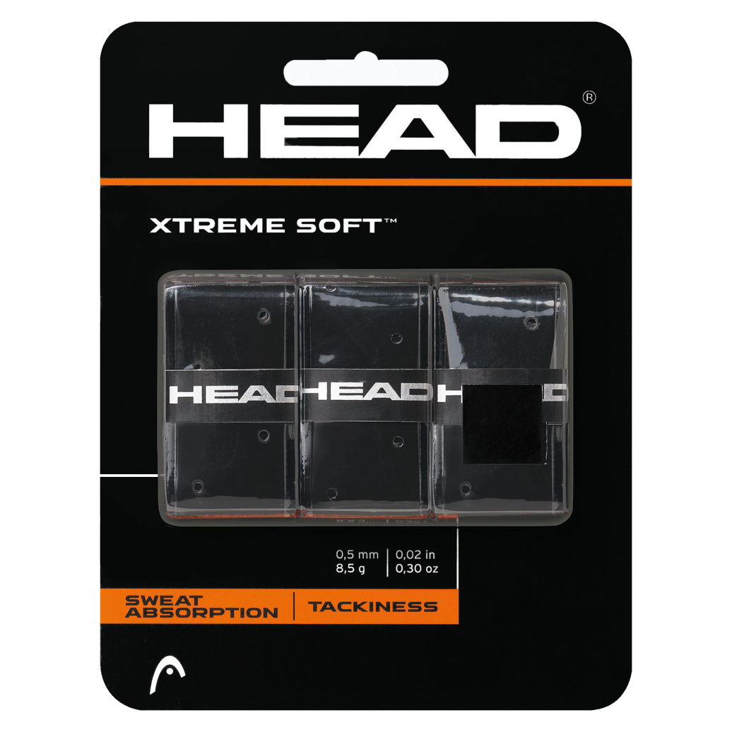 Head XtremeSoft Overgrip 3Pack Black - owijki