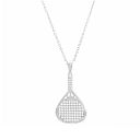 Skull Padel Necklace Silver