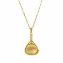 Skull Padel Necklace Gold