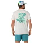 ASICS Padel Court Graphic SS Top Cream