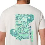 ASICS Padel Court Graphic SS Top Cream