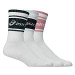 ASICS AEG Logo Crew Socks 3-Pack Dark Neptune / Midnight / Morganite