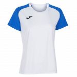 Joma Academy IV Woman SS Tee White / Royal Blue