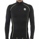 Hydrogen Essential Zipped Second Skin Longsleeve Black / Yellow