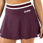 Quad Slick Skirt Burgundy