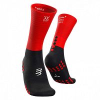Compressport Mid Compression Socks Black / Red