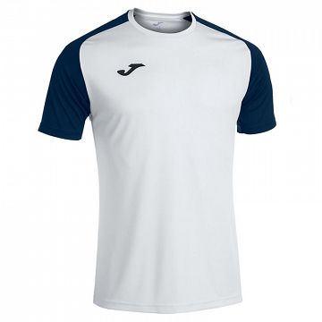 Joma Academy IV SS Tee White / Navy Blue