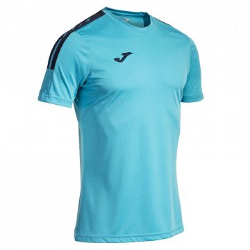 Joma Olimpiada SS Tee Fluorescent Turquoise / Navy Blue