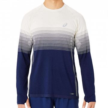 ASICS Seamless LS Top Birch / Blue Expanse