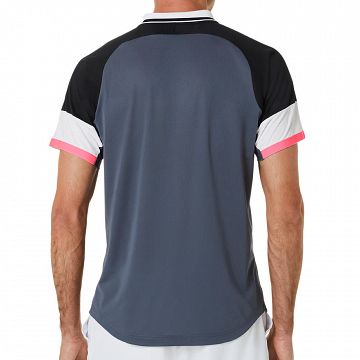 ASICS Match Polo-Shirt Performance Black / Carrier Grey