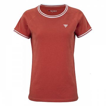 Tecnifibre Team Stretch Lady Tee Terracotta