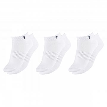 Tecnifibre Low Cut Socks 3P White