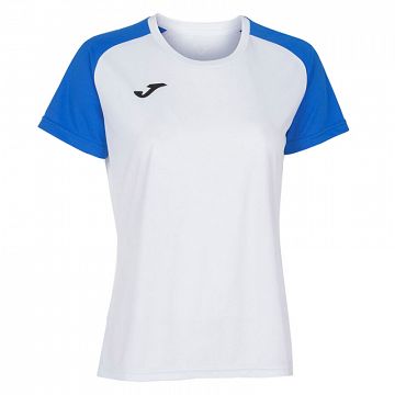 Joma Academy IV Woman SS Tee White / Royal Blue