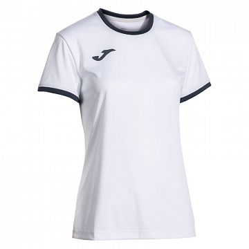 Joma Combi Premium Woman SS Tee White / Navy Blue