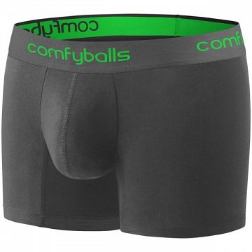 Comfyballs Long Performance Charcoal / Viper Green