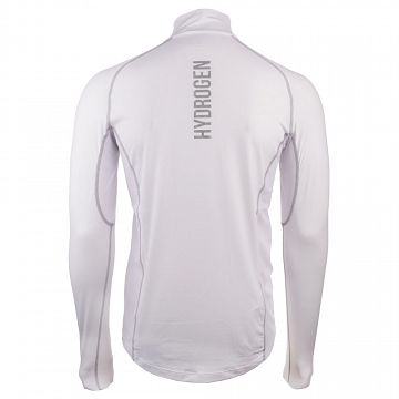 Hydrogen Essential Zipped Second Skin Longsleeve White / Grey