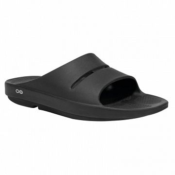 OOFOS OOahh Slide Sandal Black - Klapki