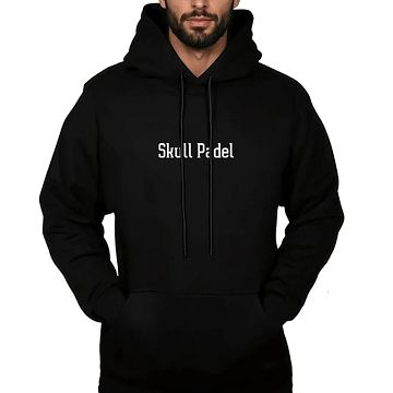 Skull Padel Hoodie Men Black