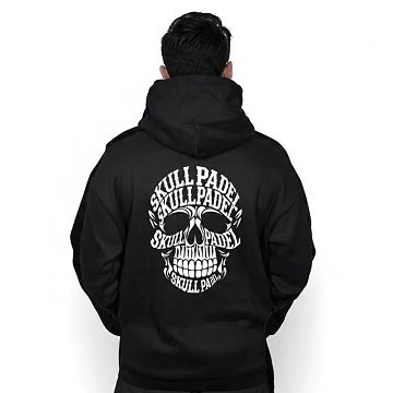 Skull Padel Hoodie Men Black