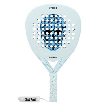 Skull Padel V2080 White / Blue 12K