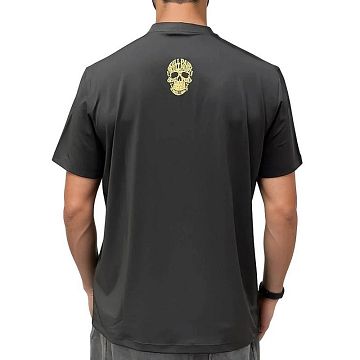 Skull Padel Polo Shirt Men Black / Gold