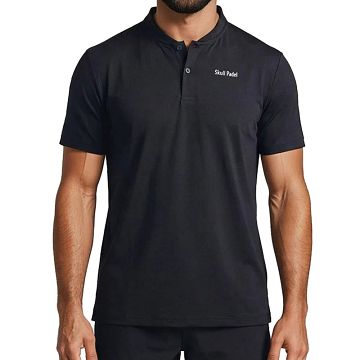 Skull Padel Polo Shirt Men Black / White