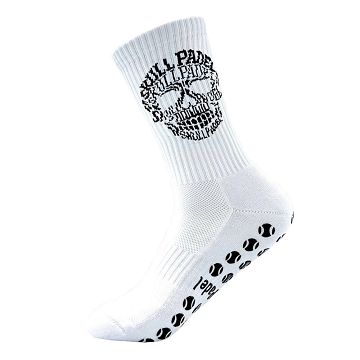 Skull Padel Anti-Slip Compression Socks White