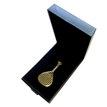 Skull Padel Necklace Gold