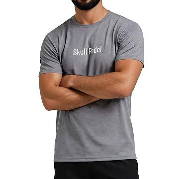 Skull Padel Sportshirt Men Grey / White