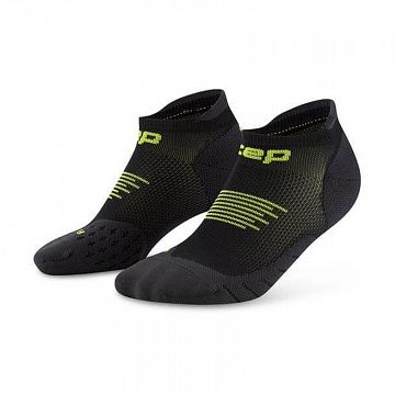 CEP Core Run No Show Socks 5.0 Black / Lime