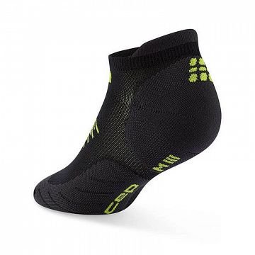 CEP Core Run No Show Socks 5.0 Black / Lime