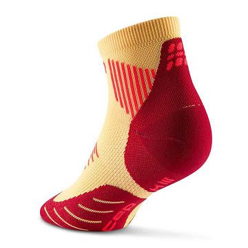 CEP Core Run Low Cut Socks 5.0 Marigold / Burgundy