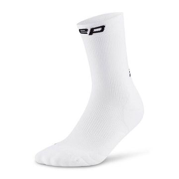 CEP Core Run Mid Cut Socks 5.0 White
