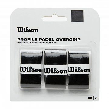 Wilson Profile Padel Overgrip 3-Pack Black