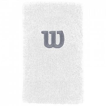 Wilson Extra Wide Wristband White / Trade Winds