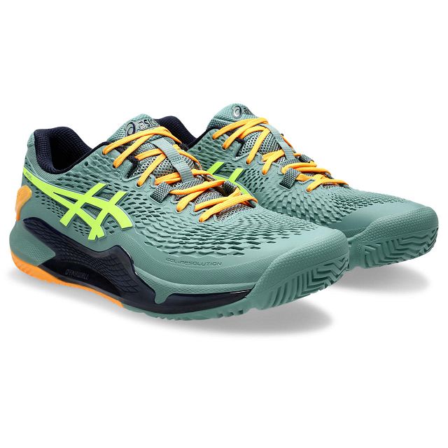 ASICS Gel-Resolution 9 Padel Celadon / Safety Yellow