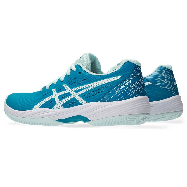 ASICS Gel-Game 9 Clay / OC - Teal Blue / White