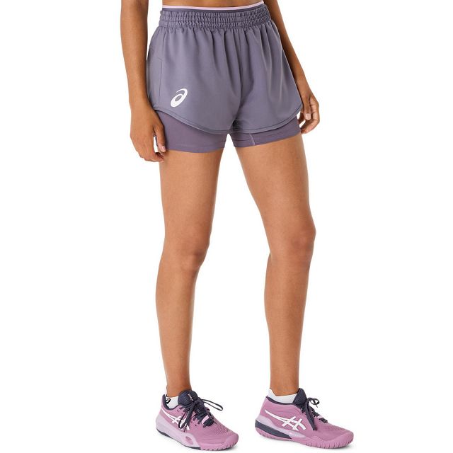 ASICS Match Shorts Greyish Purple