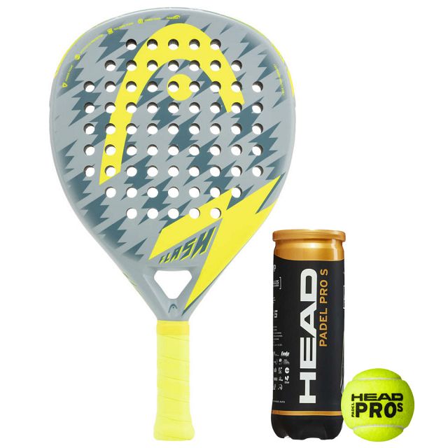 Head Flash Iced Gray + Head Padel Pro S - Zestaw do padla