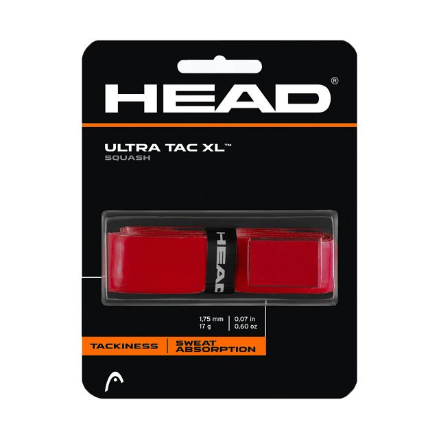 Head Ultra Tac XL Squash Grip Red