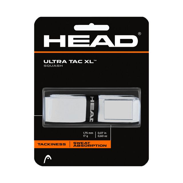 Head Ultra Tac XL Squash Grip White