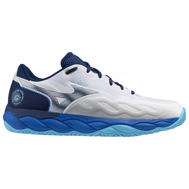 Mizuno Wave Enforce Court AC White / Estate Blue / River Blue