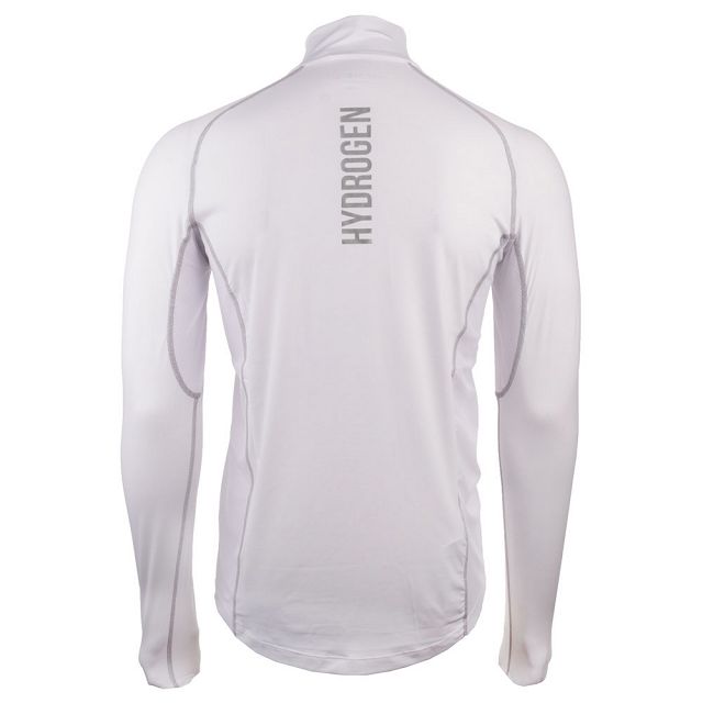 Hydrogen Essential Zipped Second Skin Longsleeve White / Grey