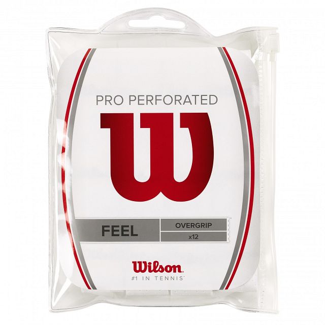 Wilson Pro Perforated Overgrip 12-Pack White