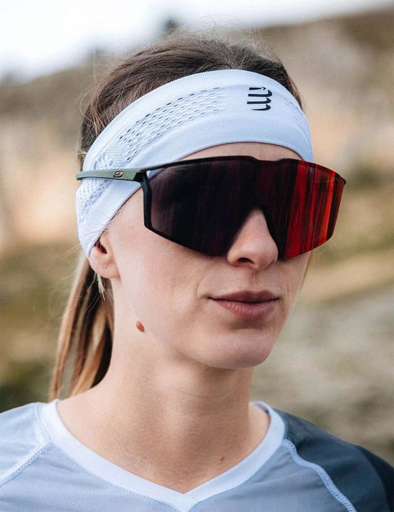 Compressport Thin Headband On/Off White