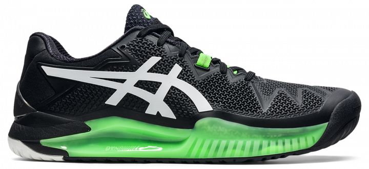 ASICS Gel-Resolution 8 Black / Green Gecko