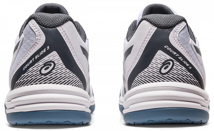 ASICS Court Slide 3 White / Steel Blue