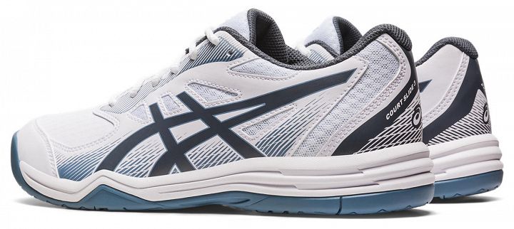 ASICS Court Slide 3 White / Steel Blue