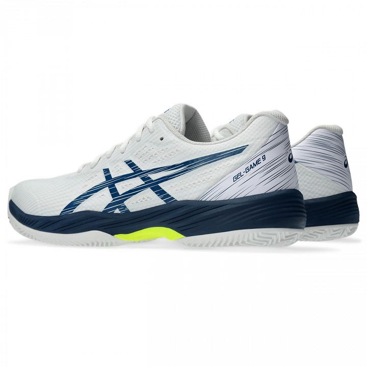ASICS Gel-Game 9 Clay / OC - White / Mako Blue