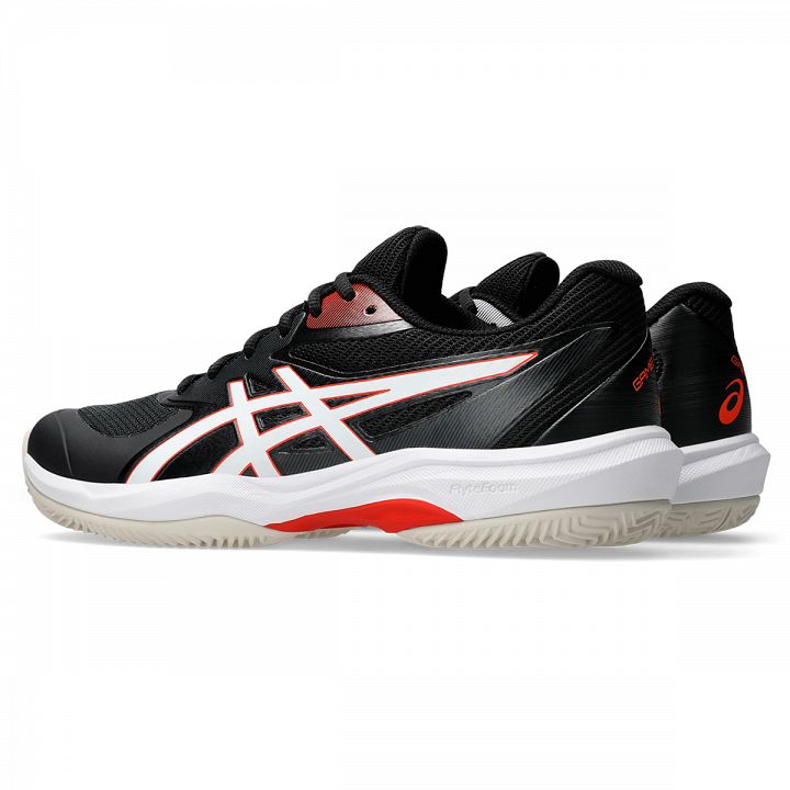 ASICS Game FF Clay / OC - Black / Cherry Tomato